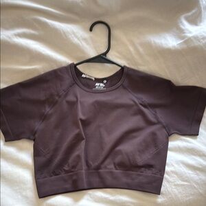 Aybl Brown Crop Top